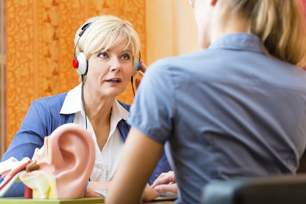 Person in Audiology Office in Linville, NC